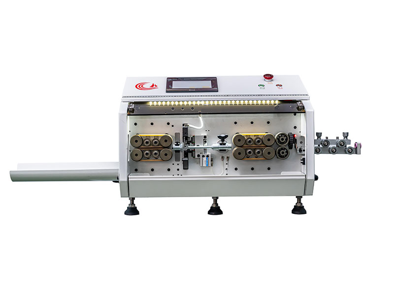 HC-608K1剝線(xiàn)機(jī)雙層護(hù)套切斷剝外皮內(nèi)芯一體機(jī)